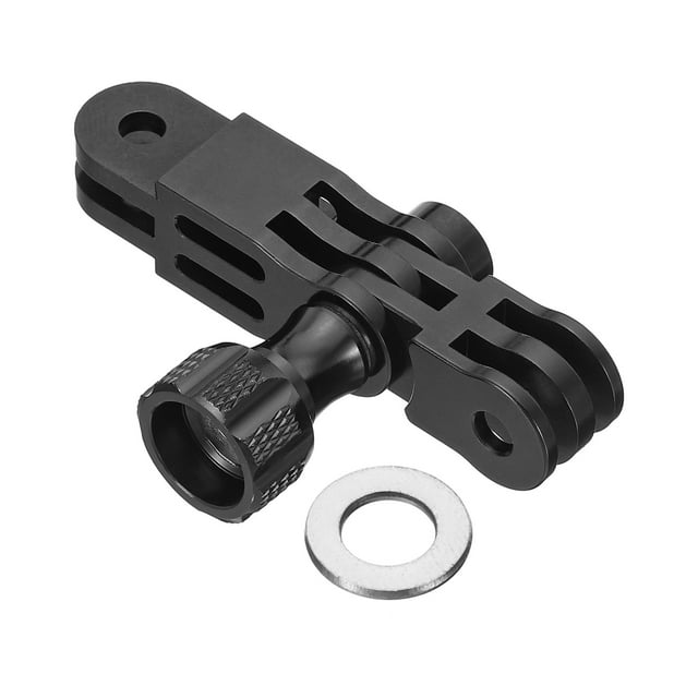 Unique Bargains Adjust Arm Straight Joints Mount 90 Degree Adapter Rotation Mount Extension Arm for Action Camera, Black