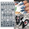 thumbnail image 5 of Happydeer Nail Embossed Sticker Lace Flower Shape Back Glue Ultra Thin Engraved Natural Manicures Nail Decals Decorations for Female, 5 of 13