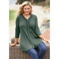 thumbnail image 6 of Woman Within Plus Size Thermal Button-Front Tunic, 6 of 6