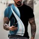 thumbnail image 2 of Men'S T-Shirt Short Sleeve Printed Summer Round Neck Top Trend Casual Sweatshirt L, 2 of 5