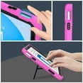 thumbnail image 5 of SaniMore for iPad 10th Generation 10.9" 2022 3 Layers Multi-Functional Case, Soft Silicone & Hard Plastic Case with Multi-Angle Kickstand Heavy Duty Full Body Protective Case, Rose/black, 5 of 8