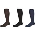 thumbnail image 2 of Classic Fine Ribbed Premium Over the Calf Combed Cotton Socks 3 pair pack, 2 of 2