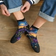 thumbnail image 3 of Naloa Cosmic Irises At Twilight Ankle Socks for Women Non Slip Socks No Show Socks Classic Low Cut Casual Socks Casual Socks, 3 of 7