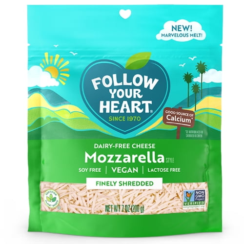 Follow Your Heart DairyFree Finely Shredded Mozzarella Cheese, 7 Oz