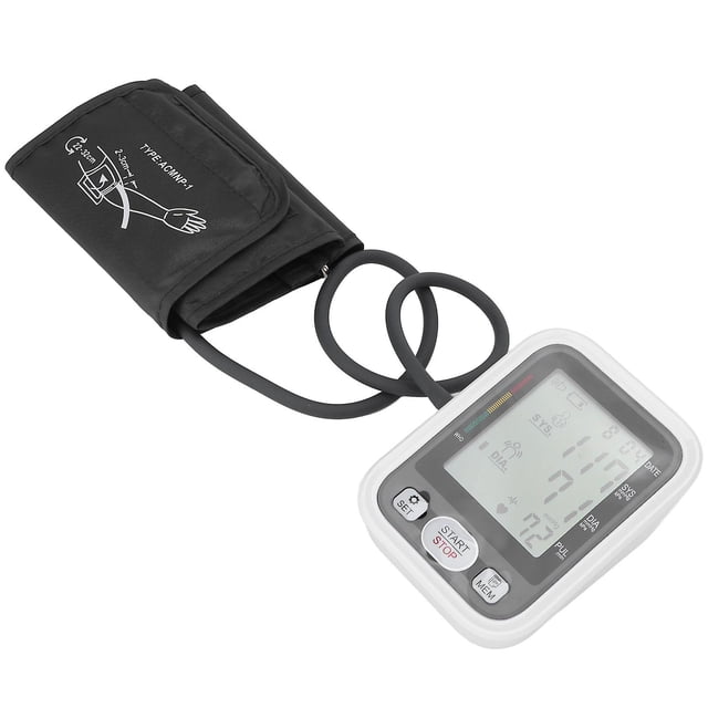 Blood Pressure Machine Black HD Large Screen Display Arm Automatic Blood Pressure Measuring Machine with Voice Broadcast