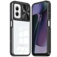 thumbnail image 2 of TJS for Motorola Moto G Stylus 5G 2024 Phone Case, Slide Camera Cover Full Body Bumper Protective Clear Cover (Black), 2 of 3