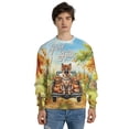 thumbnail image 4 of Hello Fall Autumn German Shepherd Pumpkins Pickup Truck All Over Print 3D Sweatshirt Unisex Merch Alsatian Dog Lover Gifts - 13011, 4 of 6