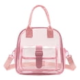 thumbnail image 2 of Bolso bandolera transparente – Bolso de hombro transparente tipo gelatina para ir al trabajo, salidas informales y uso diario., 2 of 5