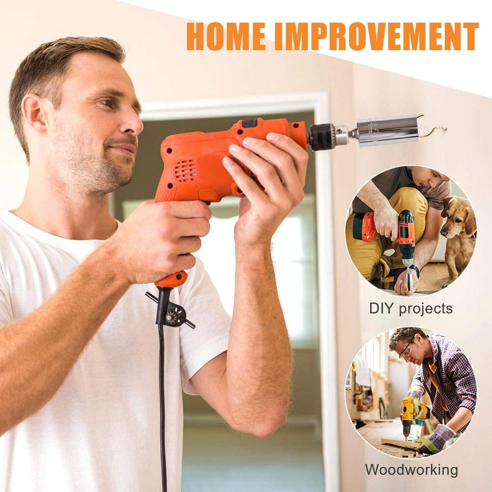 Universal Socket Grip Tool Sets with Power Drill Adapter Practical Gadget Christmas Gift for Dad Magnetic Pickup Tool with LED Light Best Practical Tools Gifts for Men Universal Socket Grip Tool Sets with Power Drill Adapter Practical Gadget Christmas Gift for Dad Magnetic Pickup Tool with LED Light Best Practical Tools Gifts for Men