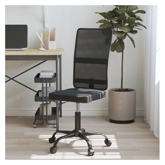 Office Chair Black Mesh Fabric - Adjustable Height Swivel Task Chair - Ergonomic Desk Chair for Home & Office - 242.5 lb Capacity