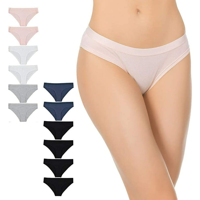 Buy 3 x Womens Bonds Seamless Midi Cotton Ladies Underwear Cream/Beige  Stripes Online