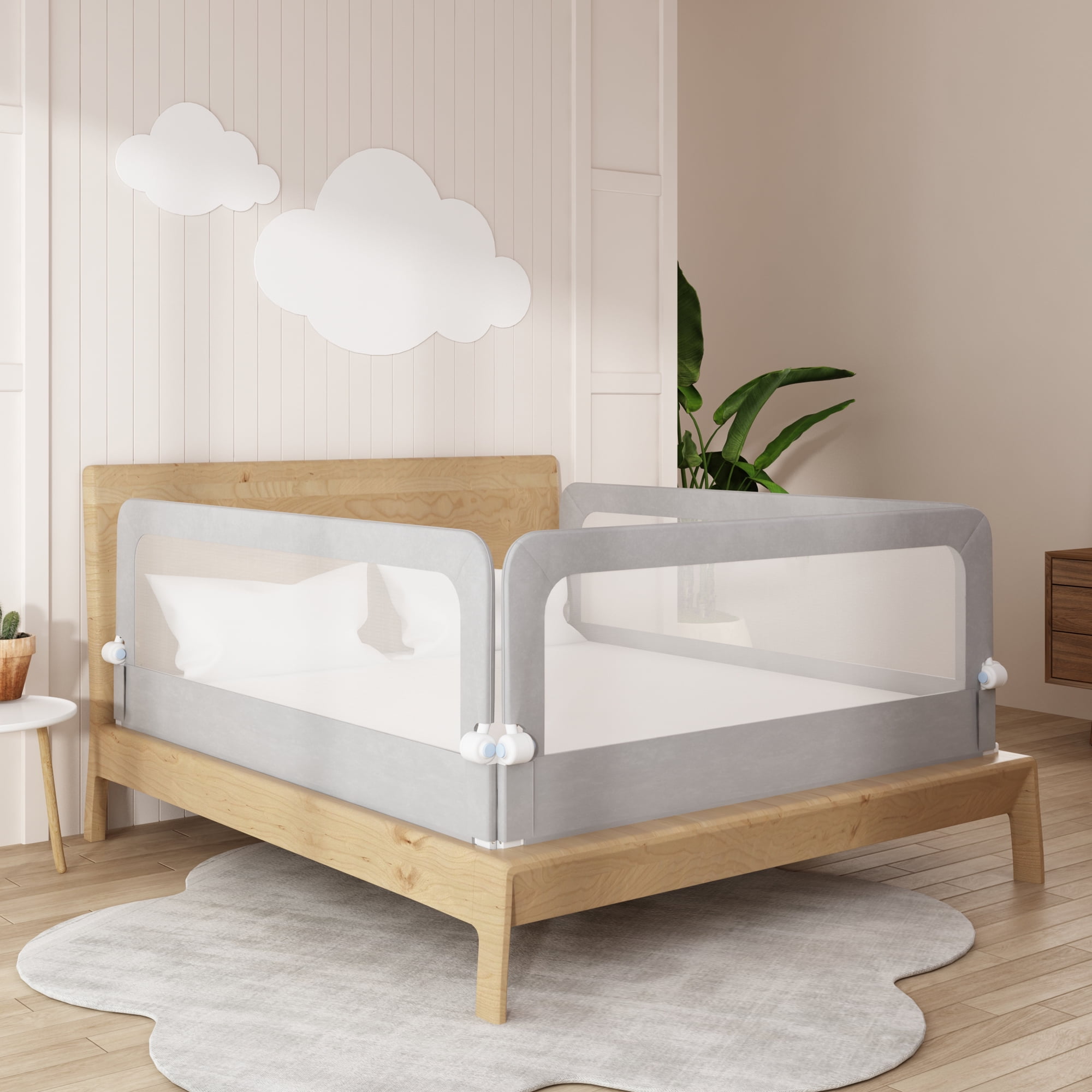 79" Bed Rails for Toddlers, FullSize Queen & King Side Bed Guard