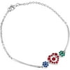 Keepsake Personalized Family Jewelry Women's Jumping Gemstone Kindred Bracelet available in Sterling Silver