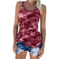 thumbnail image 2 of Zszcpp Casual Tank Tops For Women Camouflage Plus Size Lightwieght Vesratile O-Neck Sleeveless Printed Casual Blouses, 2 of 5