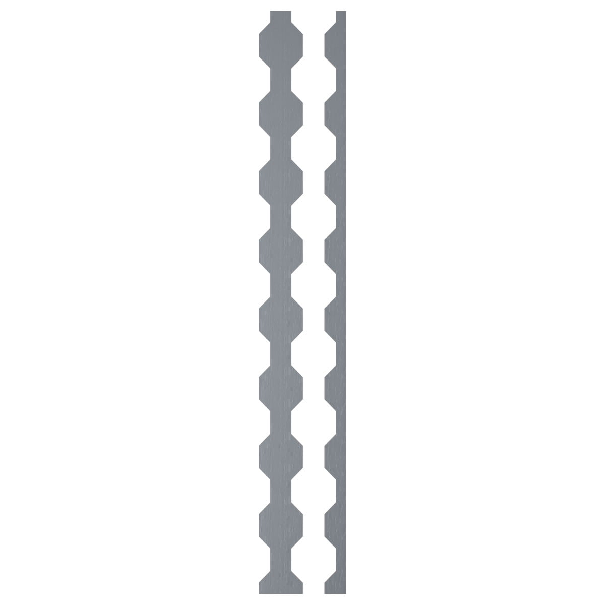 Ekena Millwork 47"H x 1/8"T Pontiac Adjustable Acrylic Decorative Slat Wall Panel Kit, Gold Mirror (contains 16 Slats + 1 Straight Edge Starter Slat)