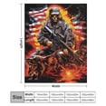 thumbnail image 2 of Animal Guardian America Flannel Throw Blanket for Gifts for Women Men Girls Boys All Seasons, 2 of 8
