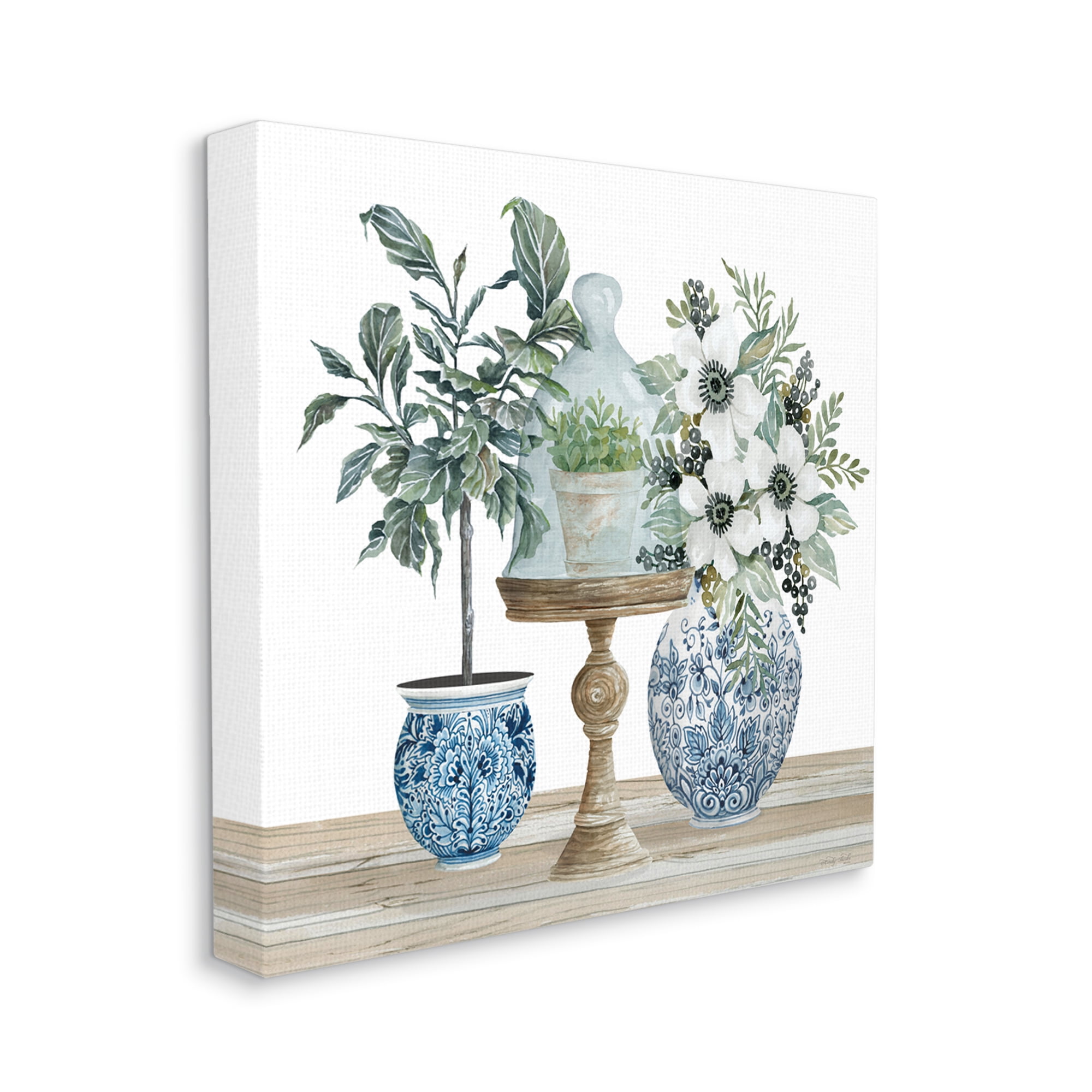 Stupell Assorted Floral Blossoms Array Botanical & Floral Painting Gallery Wrapped Canvas Print Wall Art