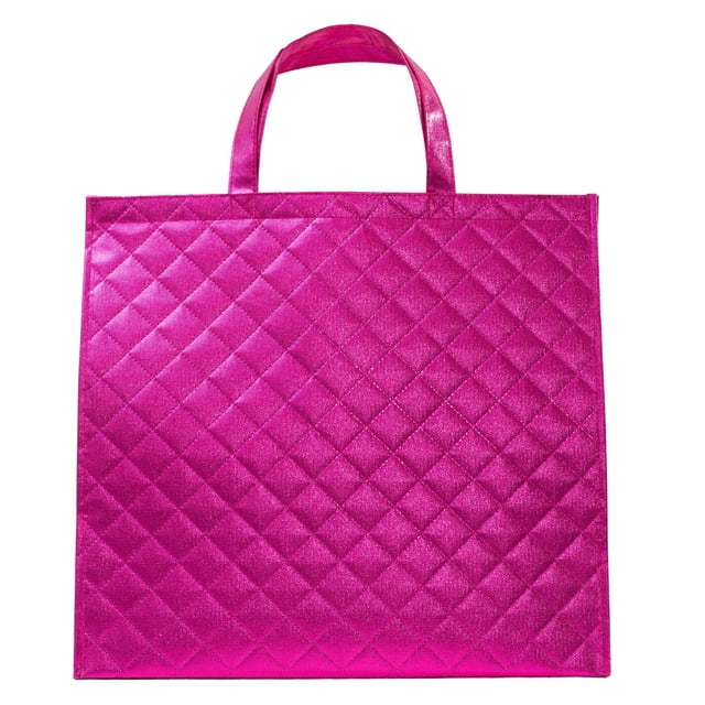 Reusable Grocery Bag, Quilted Shopping Bag for Groceries, MultipurposeTote Bag with Handles
