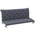 thumbnail image 4 of Outsunny 3 Seater Outdoor Bench Swing Chair Replacement Cushions, Dark Gray, 4 of 11