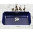 thumbnail image 2 of Houzer Porcela 31 in Navy Blue Porcelain Enamel Steel Undermount Single Bowl Kitchen Sink - PCG-3600 NB, 2 of 10