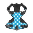 thumbnail image 4 of XMXY No Pull Dog Harness, Gingham Blue Background Adjustable Reflective Pet Harness with Oxford Vest, X-Large Size, 4 of 9