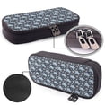 thumbnail image 4 of Lsque Turtle Printed Big Capacity PU Leather Pencil Case Large Pencil Pouch Stationery Pen Bag Pencil Holder for Teen, 4 of 6
