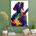 thumbnail image 2 of German Shorthaired Pointer Dog Playing Electric Guitar Wall Canvas Size 8x12 – German Shorthaired Pointer Canvas Art for Dog Lovers, Electric Guitar Canvas Wall Decor, 2 of 5