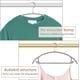 thumbnail image 3 of (de 5) Perchas de plástico, sin protuberancias en los hombros, perchas para trajes Ganchos cromados, antideslizantes, perchas que ahorran espacio, resistentes, redondeadas, 3 of 5