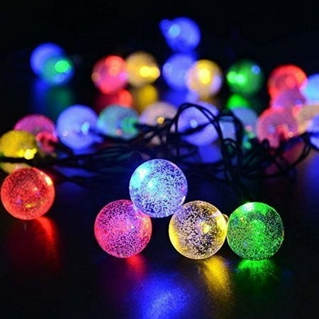 Seicosy Solar Outdoor String Lights 30led Crystal Ball Seicosy Solar Outdoor String Lights 30led Crystal Ball Waterproof Light For Garden Yard