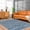 Slate, Silverton, Harbor Blue White / Gurit, variant on Hauteloom Gurit Recycled Material Living Room, Bedroom Area Rug - Contemporary - Silver, Admiral Blue, Slate - 27" x 45"