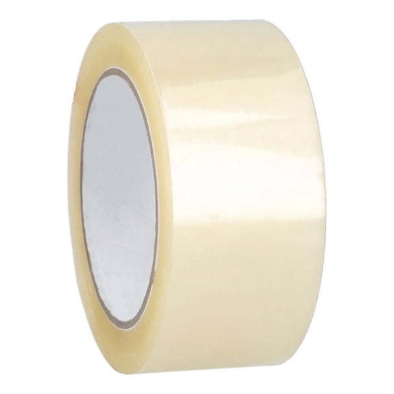 Shield Tape 12 Rolls - 2 Mil - Carton Sealing Packaging Acrylic Tape with Dispensar for Smooth unwind, Secure Seal, Clear, 2" x 55 Yards (165 ft)