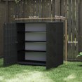 thumbnail image 3 of FOMIYES Outdoor Storage Cabinet Waterproof Plastic Storage Shed - Outdoor Cabinet for Tub Towels/Chemicals/Grill Items for Patio/Garden/Backyard Use, 3 of 7