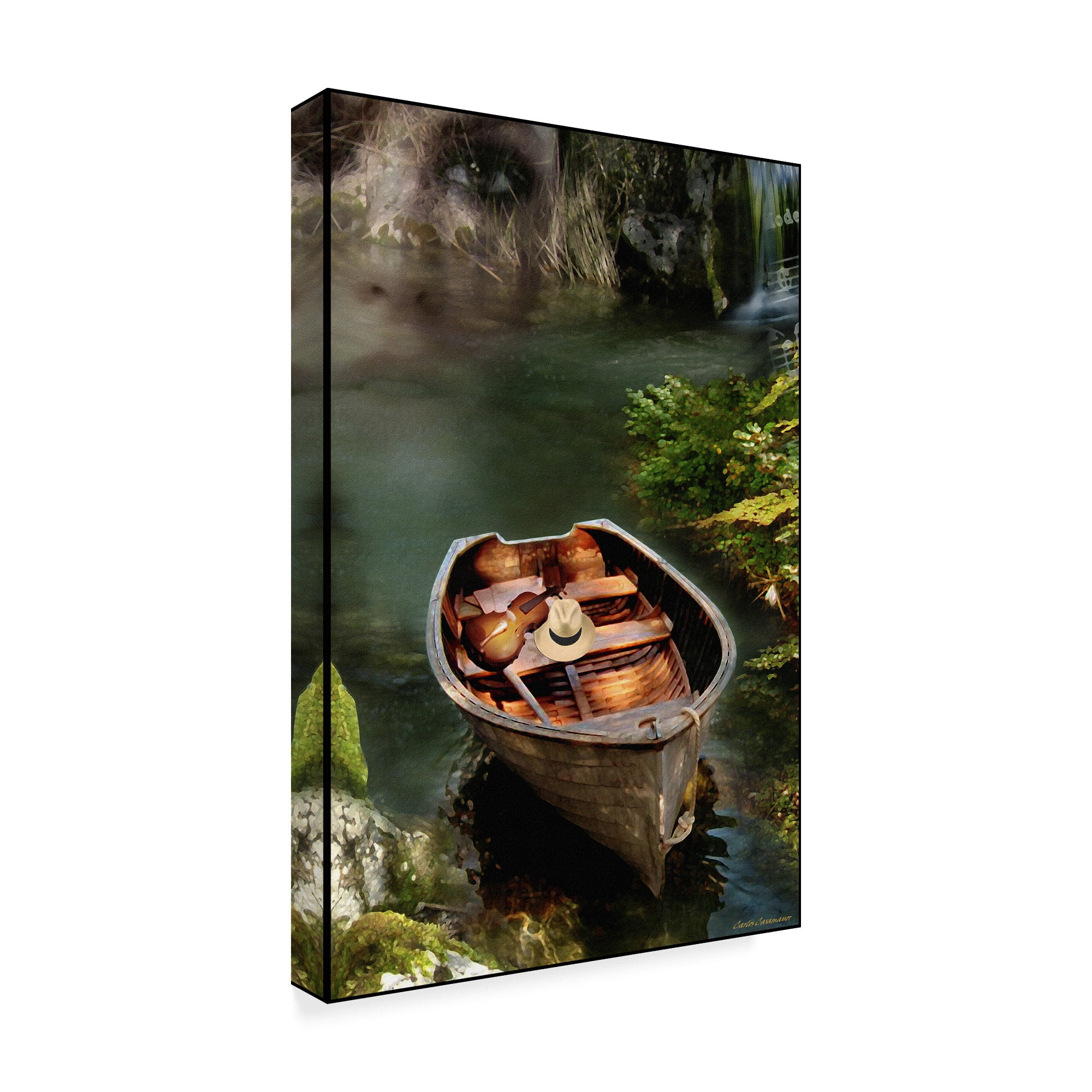 Trademark Fine Art 'Memories Of The Old Lake' Canvas Art by Carlos Casamayor