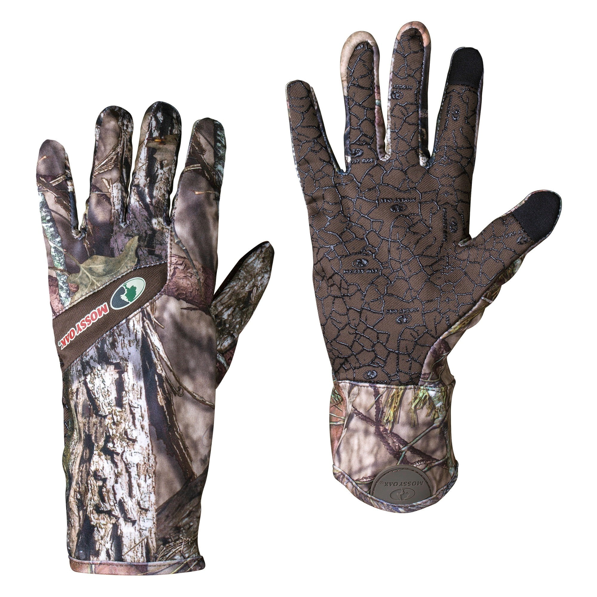NEW Mens Mossy Oak Break-Up Country Camouflage Hunting Gloves Non-Slip One Size 
