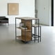 thumbnail image 4 of Ilios Innova | Conjunto de Muebles de Bar Industrial con Estantería y Bancos, Mesa Alta y Compacta de 3 Piezas para Espacios Reducidos, Estructura de Metal y MDF., 4 of 9
