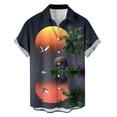thumbnail image 4 of Gamivast Mens Beach Shirts Sailboat Print Short Sleeve Button Down Tropical Shirts Casual Summer Tees Soft Breathable Holiday Aloha Party Fashion Tops, 4 of 6