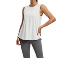 thumbnail image 6 of Workout Tops for Women Sleeveless Athletic Tank Tops UPF 50+ Running Tanks with Side Slits Loose Fit Gym Yoga Shirt, 6 of 9