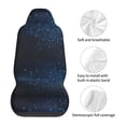 thumbnail image 5 of Yiaed Blue Glitter Retro Print Car Seat Covers,Universal Auto Seats Protector Fits for Car,SUV Sedan,Truck,Automotive Seat Covers & Accessories(Two packs), 5 of 7