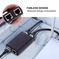 thumbnail image 3 of OULII Ethernet Port Splitter Network Hubs ABS Black 1Set, 3 of 7