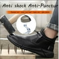 thumbnail image 2 of DianSen Safety Shoes for Men Synthetic Leather Water-Resistant Anti-Smash Work Boots Lightweight, 2 of 11
