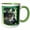 Green/White, variant on 3drose, Florida Green Eyed Panther, 15oz Mug