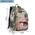 thumbnail image 2 of FORMRS Unisex School Backpack 17" Student Travel Bag with Laptop Compartment, Pink Sleeping Cat, 2 of 7