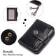 thumbnail image 5 of Billetera corta de cuero negra Suyoo con bloqueo RFID para mujer, 5 of 5