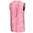 thumbnail image 3 of Unisex GameDay Greats #1 Pink North Carolina A&T Aggies Lightweight Basketball Jersey, 3 of 4