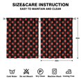 thumbnail image 2 of Nursery Curtains Boys Girls Kids Strawberry Fruit Art Black Print Pattern Window Drapes for Living Bedroom Playroom Room Decor Rod Pocket 52x63 Inch 2 Panels, 2 of 2