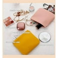 thumbnail image 6 of Pouchic - Personalized Snap Closure Leather Organizer Pouch,4.7*4.7in Auto Snap Closure Pocket Cosmetic Bag,No Zipper Self Closing Lambskin Makeup Pouch, 6 of 7