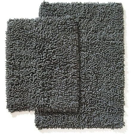 Chenille Shaggy 2-Piece Bath Rug Set