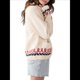 thumbnail image 2 of Suéter Tipo Cárdigan para Mujer, con Estampado de Langosta, Bordado, Cuello en V, Larga, Cuello Chal, Botones, Tejido de Punto Ballena Beige S, 2 of 10