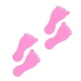 thumbnail image 1 of LiteMark Removable Pink 4 Inch Barefoot Decals - Pack of 12, 1 of 1
