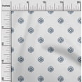 thumbnail image 1 of oneOone Silk Tabby Fabric Circle Ikat Print Fabric BTY 42 Inch Wide, 1 of 4